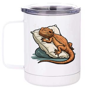 Bearded Dragon Lizard Lover Funny Breaded Dragon 12 oz Stainless Steel Tumbler Cup