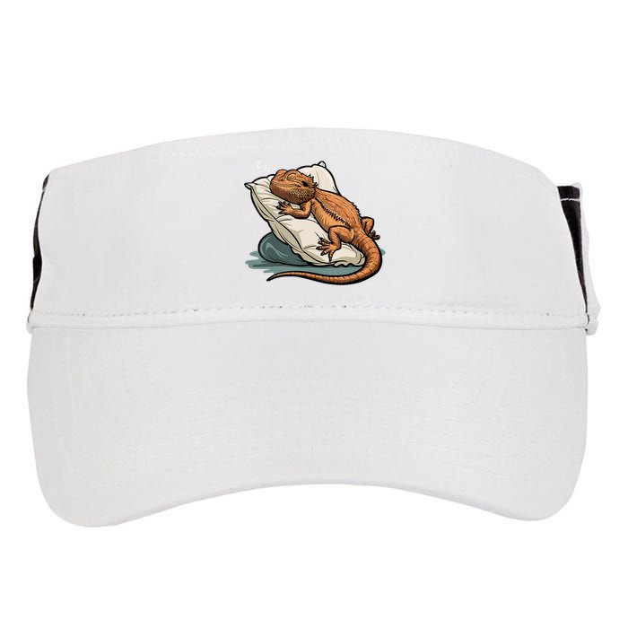 Bearded Dragon Lizard Lover Funny Breaded Dragon Adult Drive Performance Visor