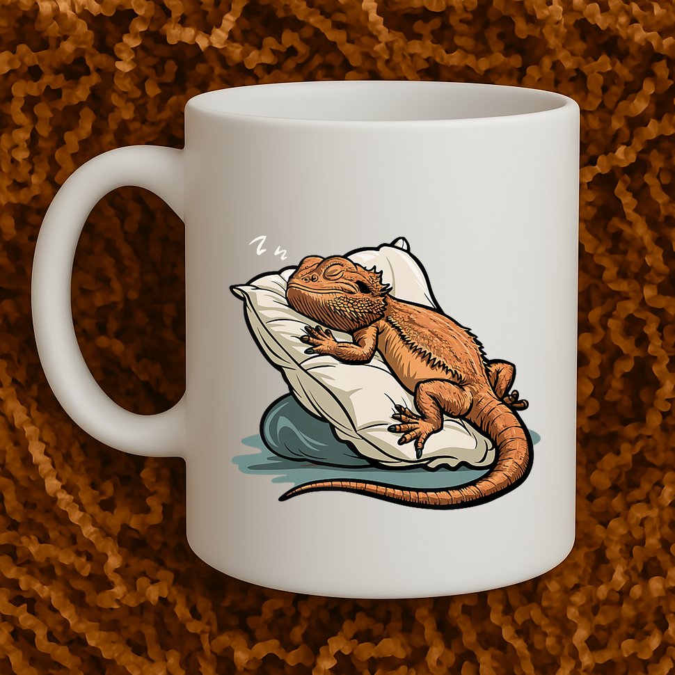 Bearded Dragon Lizard Lover Funny Breaded Dragon Mug