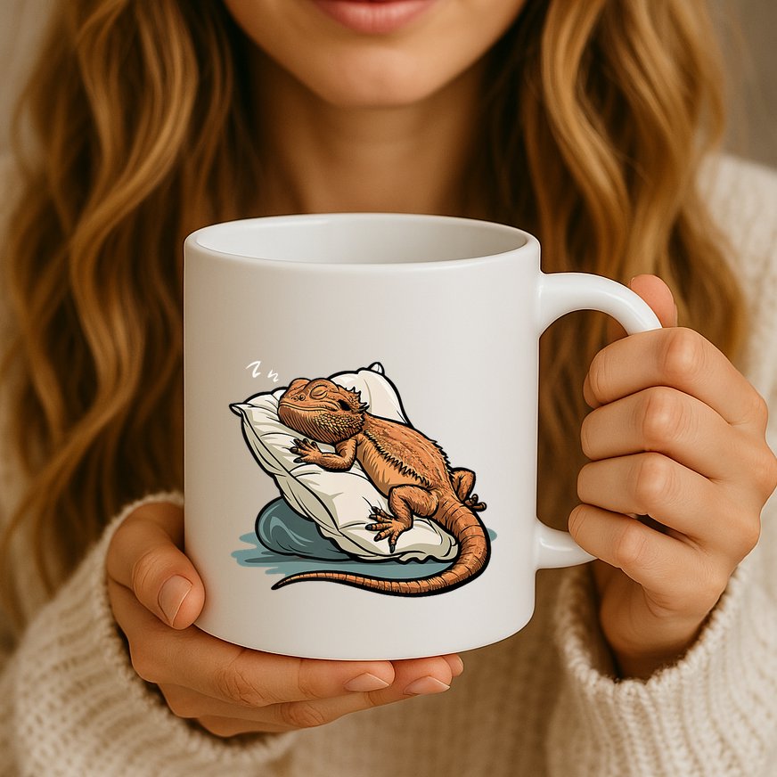 Bearded Dragon Lizard Lover Funny Breaded Dragon Mug