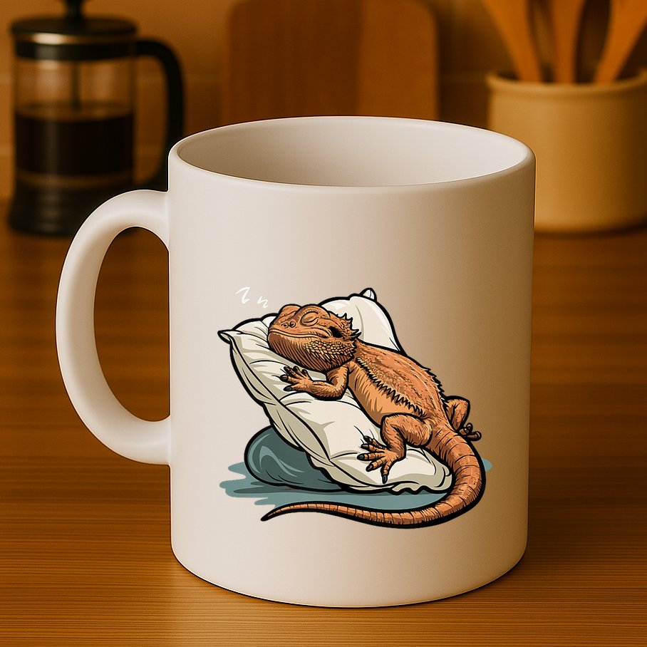 Bearded Dragon Lizard Lover Funny Breaded Dragon Mug