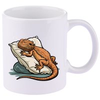 Bearded Dragon Lizard Lover Funny Breaded Dragon 11oz C Handle Ceramic Mug