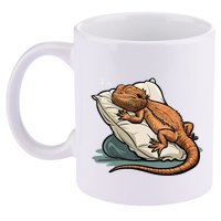 Bearded Dragon Lizard Lover Funny Breaded Dragon 11oz C Handle Ceramic Mug