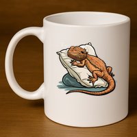 Bearded Dragon Lizard Lover Funny Breaded Dragon 11oz C Handle Ceramic Mug