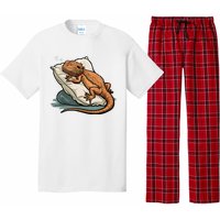 Bearded Dragon Lizard Lover Funny Breaded Dragon Pajama Set