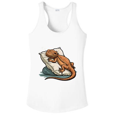 Bearded Dragon Lizard Lover Funny Breaded Dragon Ladies PosiCharge Competitor Racerback Tank
