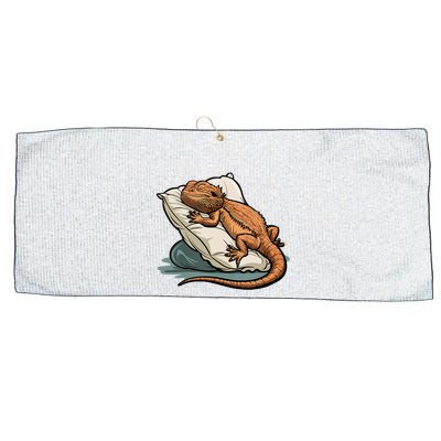 Bearded Dragon Lizard Lover Funny Breaded Dragon Large Microfiber Waffle Golf Towel