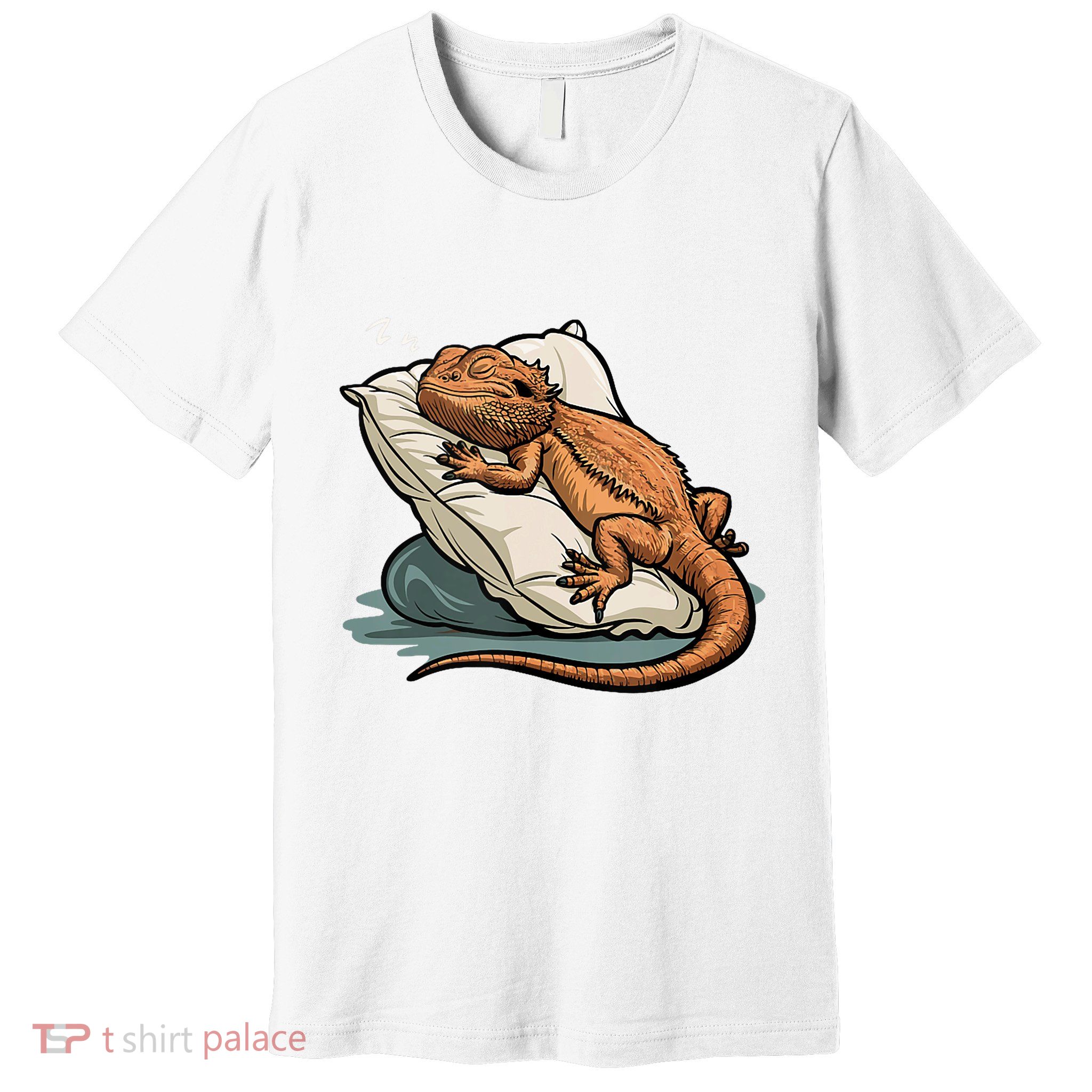 Bearded Dragon Lizard Lover Funny Breaded Dragon Premium T-Shirt