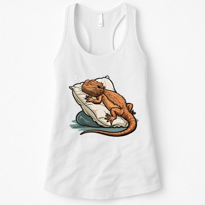 Bearded Dragon Lizard Lover Funny Breaded Dragon Womens Tank Top