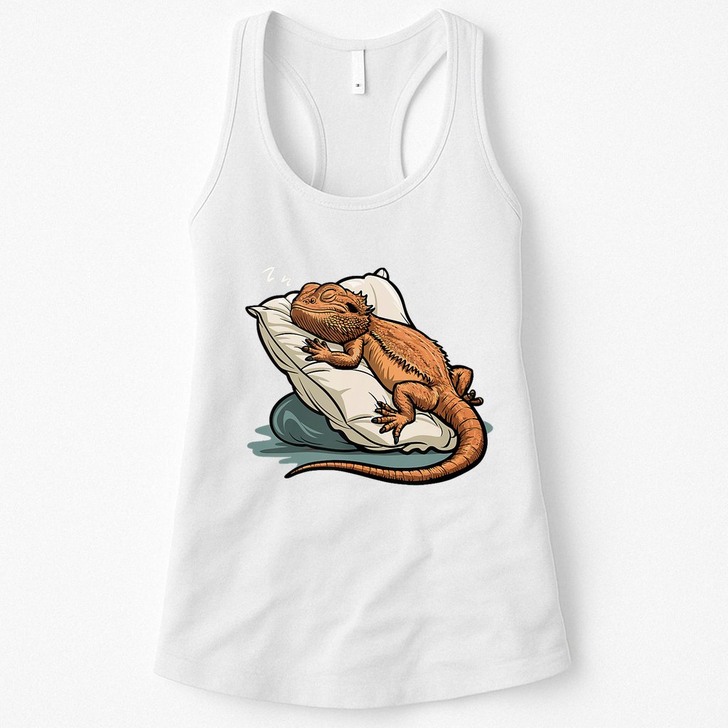 Bearded Dragon Lizard Lover Funny Breaded Dragon Womens Tank Top