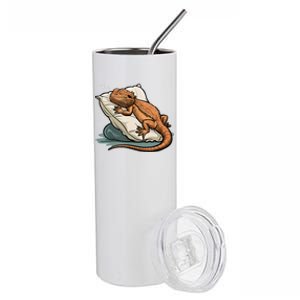 Bearded Dragon Lizard Lover Funny Breaded Dragon Stainless Steel Tumbler