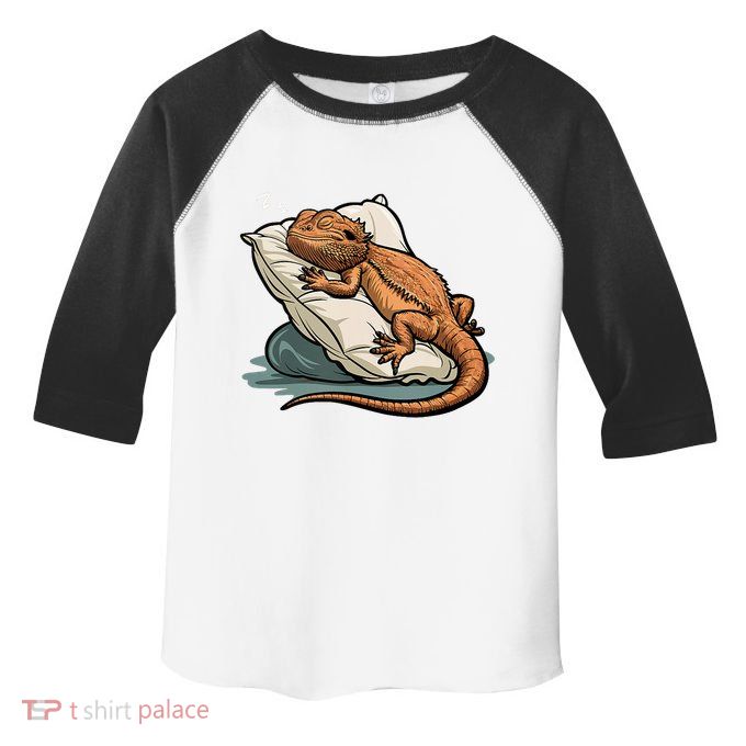 Bearded Dragon Lizard Lover Funny Breaded Dragon Toddler Fine Jersey T-Shirt