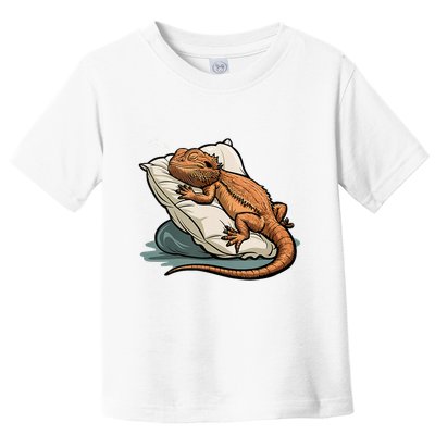 Bearded Dragon Lizard Lover Funny Breaded Dragon Toddler T-Shirt