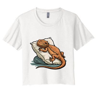 Bearded Dragon Lizard Lover Funny Breaded Dragon Crop Top