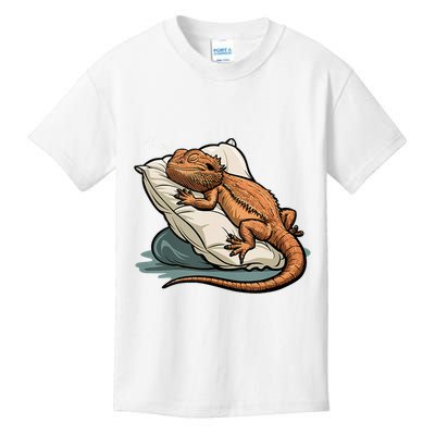 Bearded Dragon Lizard Lover Funny Breaded Dragon Kids T-Shirt