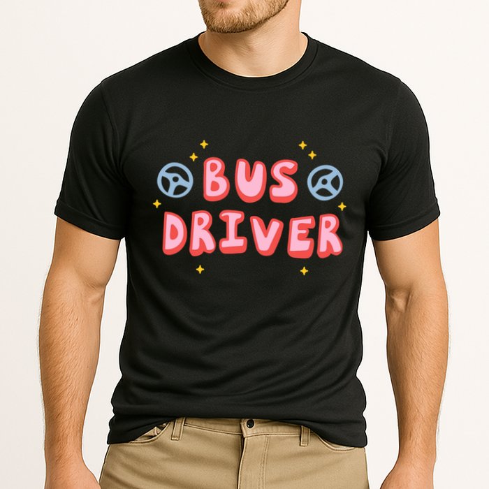 Bus Driver Logo Cooling Performance Crew T-Shirt