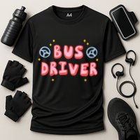 Bus Driver Logo Cooling Performance Crew T-Shirt