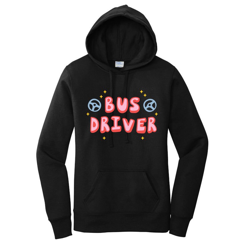 Bus Driver Logo Women's Pullover Hoodie