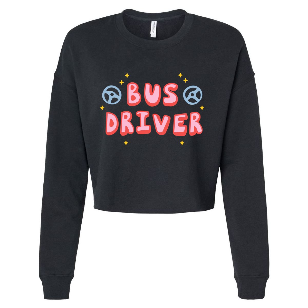 Bus Driver Logo Cropped Pullover Crew