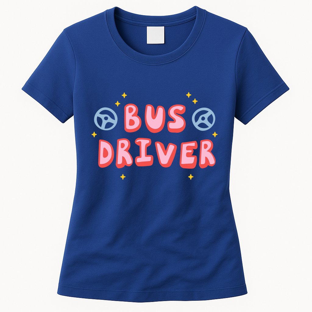 Bus Driver Logo Womens T-Shirt