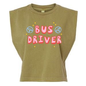 Bus Driver Logo Garment-Dyed Women's Muscle Tee