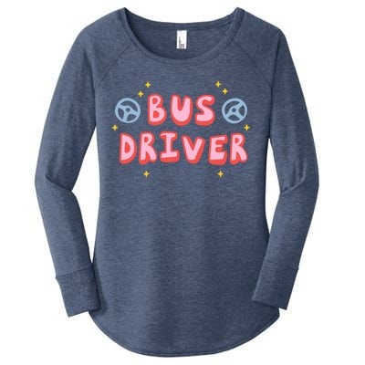 Bus Driver Logo Women's Perfect Tri Tunic Long Sleeve Shirt