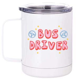 Bus Driver Logo 12 oz Stainless Steel Tumbler Cup