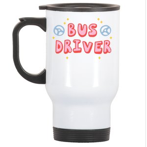 Bus Driver Logo Stainless Steel Travel Mug