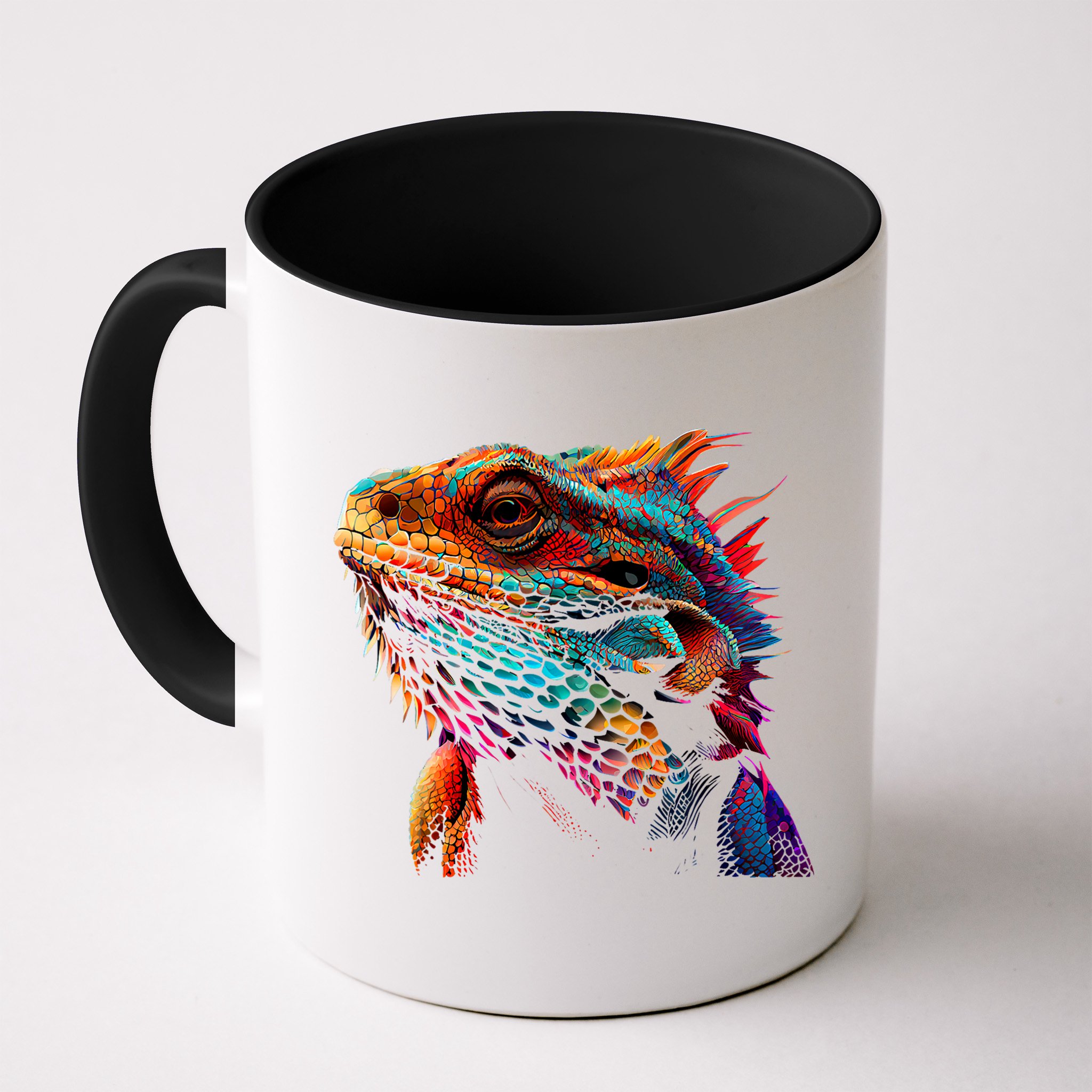 Bearded Dragon Lover Fun Colorful Cool Painting Art Cute Pet Mug