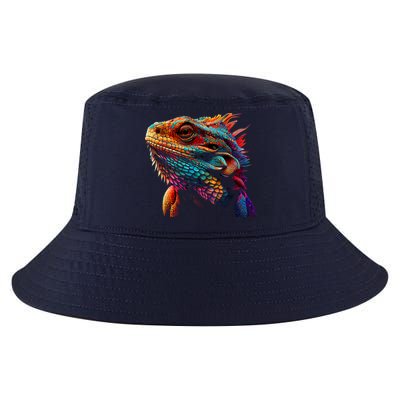 Bearded Dragon Lover Fun Colorful Cool Painting Art Cute Pet Cool Comfort Performance Bucket Hat