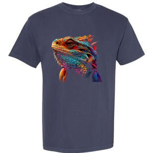 Bearded Dragon Lover Fun Colorful Cool Painting Art Cute Pet Garment-Dyed Heavyweight T-Shirt