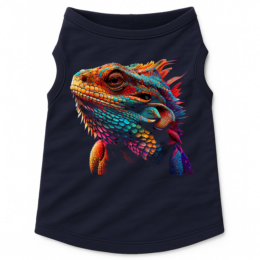 Bearded Dragon Lover Fun Colorful Cool Painting Art Cute Pet Doggie Tank