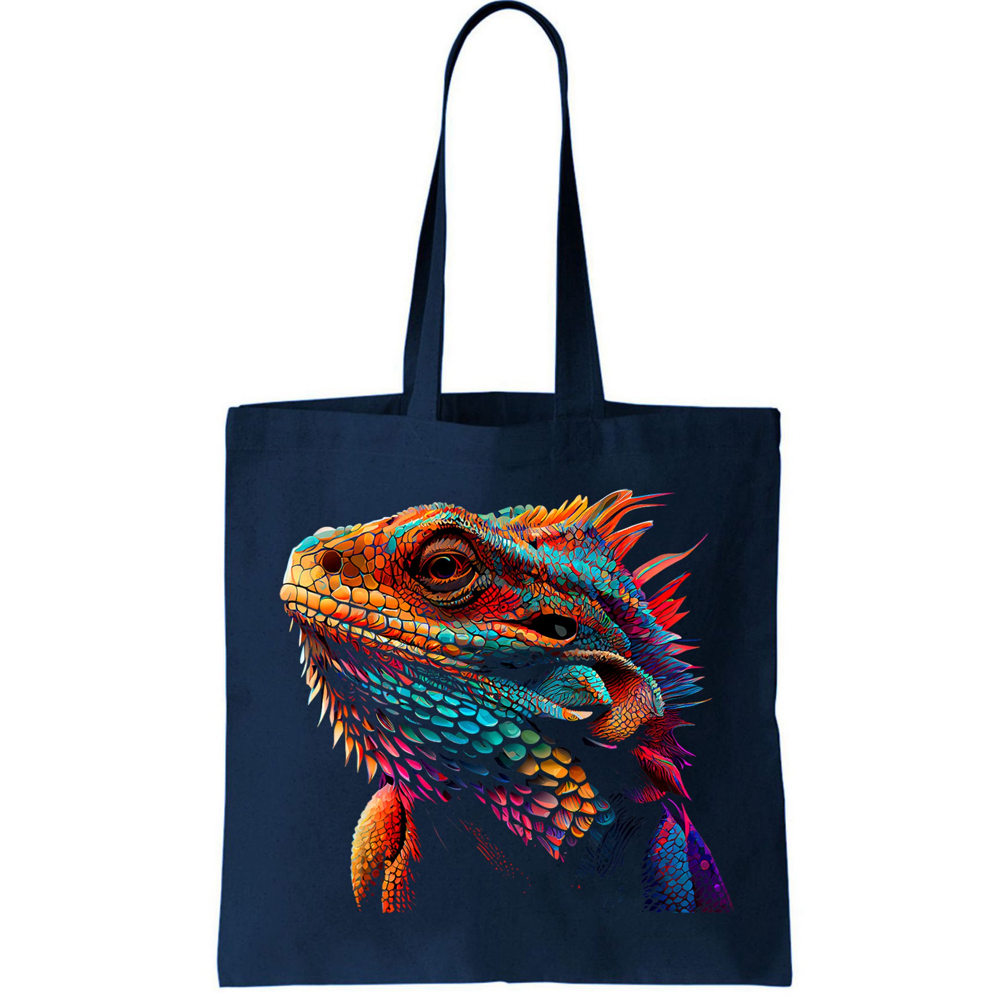 Bearded Dragon Lover Fun Colorful Cool Painting Art Cute Pet Bag