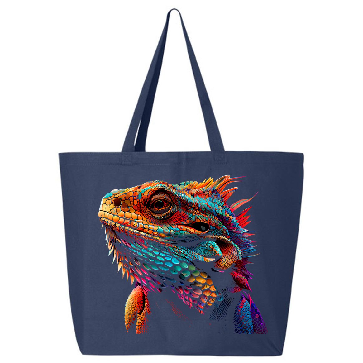 Bearded Dragon Lover Fun Colorful Cool Painting Art Cute Pet 25L Jumbo Tote