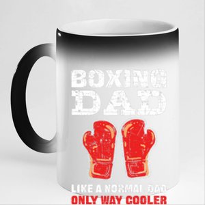 Boxing Dad Like A Normal Dad Only Cooler. Boxing 11oz Black Color Changing Mug