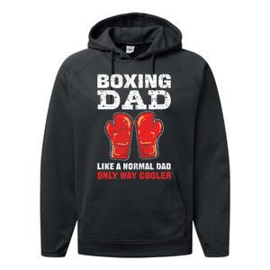 Boxing Dad Like A Normal Dad Only Cooler. Boxing Performance Fleece Hoodie