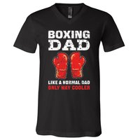 Boxing Dad Like A Normal Dad Only Cooler. Boxing V-Neck T-Shirt