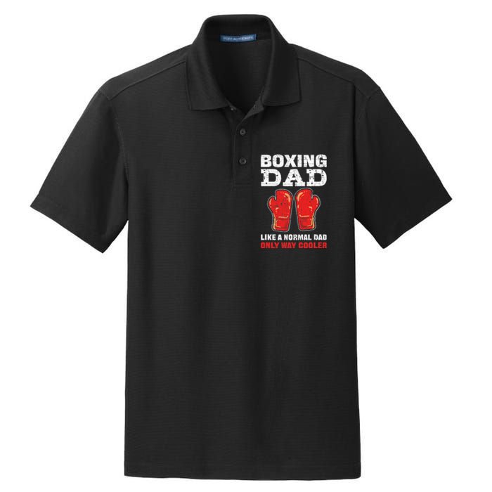 Boxing Dad Like A Normal Dad Only Cooler. Boxing Dry Zone Grid Polo