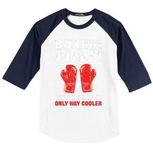 Boxing Dad Like A Normal Dad Only Cooler. Boxing Baseball Sleeve Shirt