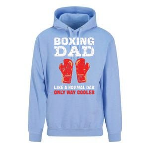 Boxing Dad Like A Normal Dad Only Cooler. Boxing Unisex Surf Hoodie