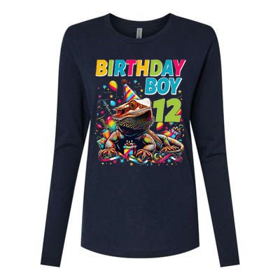 Bearded Dragon Lizard12th Birthday 12 Year Old Womens Cotton Relaxed Long Sleeve T-Shirt