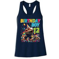 Bearded Dragon Lizard12th Birthday 12 Year Old Women's Racerback Tank