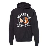 Boxer Dog Lovers Dad Design Boxer Dog Dad Premium Hoodie