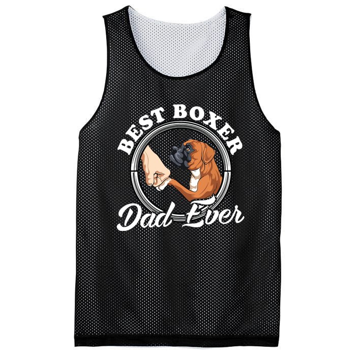 Boxer Dog Lovers Dad Design Boxer Dog Dad Mesh Reversible Basketball Jersey Tank