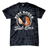 Boxer Dog Lovers Dad Design Boxer Dog Dad Tie-Dye T-Shirt