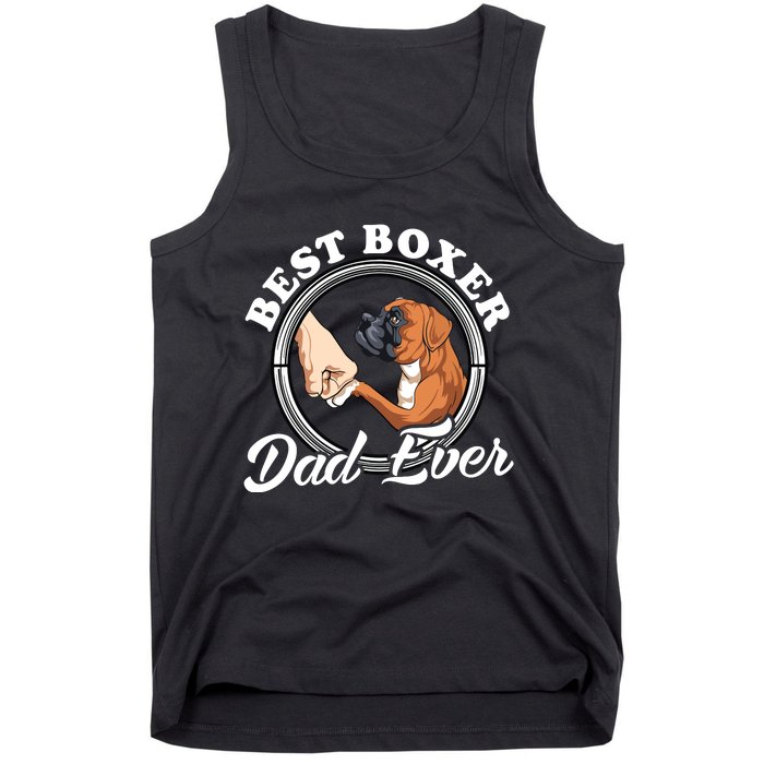 Boxer Dog Lovers Dad Design Boxer Dog Dad Tank Top