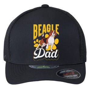 Beagle Dad Lover Puppy Beagles Dog Father Daddy Papa Flexfit Unipanel Trucker Cap