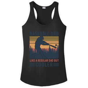 Baseball Dad Like A Regular Dad But Cooler Baseball Lover Great Gift Ladies PosiCharge Competitor Racerback Tank