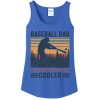 Baseball Dad Like A Regular Dad But Cooler Baseball Lover Great Gift Ladies Essential Tank