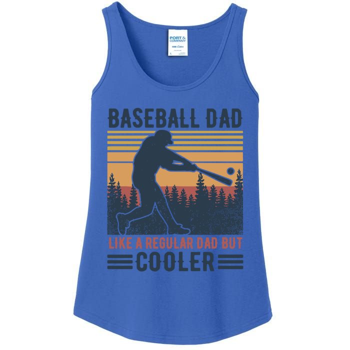 Baseball Dad Like A Regular Dad But Cooler Baseball Lover Great Gift Ladies Essential Tank